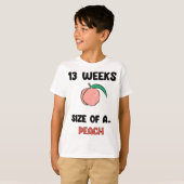 13 weken zwangerschap - Schattigee retro fruit van T-shirt (Voorkant volledig)