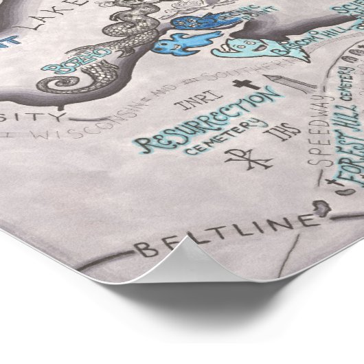 13 x 10 Paranormale Madison Poster (Hoek)