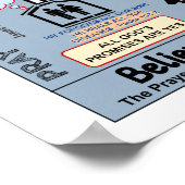 13 "X 19" GEBED VAN HET GELOOF BLAUWDRUK POSTER (Hoek)