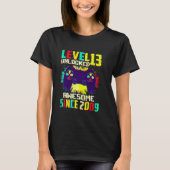 13 Year Old Boys Teens Level 13 Unlocked 13th Birt T-shirt (Voorkant)