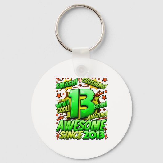 13 Year Old For Boys 13th Birthday Boy 13 Year Old Sleutelhanger (Voorkant)