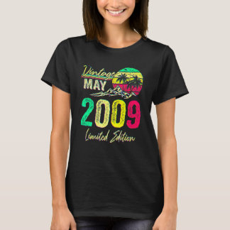 13 Year Old Vintage May 2009  13th Birthday T-shirt