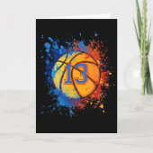 13 Years Old 13th Birthday Sketll Gift For Boys Pa Kaart (Voorkant)