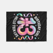 13 Years Old Birthday Teenager. 13th Birthday Girl Fleece Deken (Voorkant (Horizontaal))