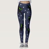 13 Zwarte Katten Twinkle Twinkle - Nachtelijke tij Leggings (Voorkant)