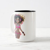 13A Dollz by: Svace - Series 01 Tweekleurige Koffiemok (Voorkant links)