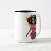 13A Dollz by: Svace - Series 01 Tweekleurige Koffiemok (Voorkant rechts)