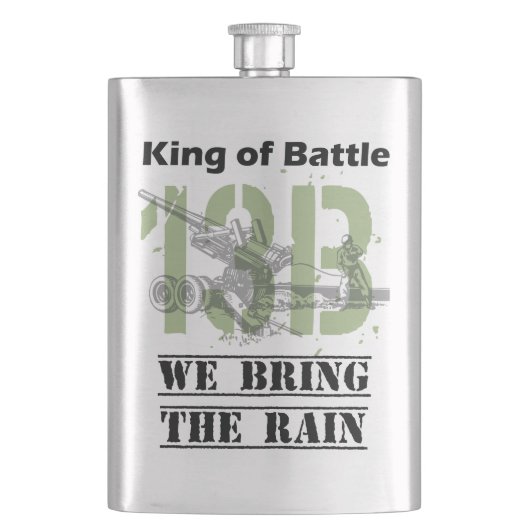 13B We brengen de regen Heupfles (Voorkant)