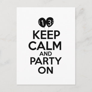 13de jaar oude design briefkaart