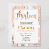 13de verjaardag van Marmer Kaart (Voorkant)