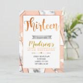 13de verjaardag van Marmer Kaart (Staand voorkant)