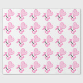 13de Verjaardag ZEBRA 13 Jaar Oud MEISJE Naam V16 Cadeaupapier (Vlak)