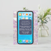 13e 14e 15e 18e 21e mobiele telefoon Verjaardag Kaart (Staand voorkant)