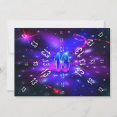 13e - Abstract universum - INVITATIE Kaart (Voorkant)