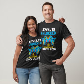 13e Birthday Gaming Level 13 Niet-vergrendelde Gew T-shirt (Unisex)