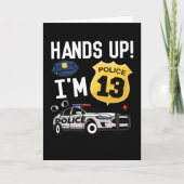 13e Birthday Gift Police Officer 13-jarige jongen Kaart (Voorkant)