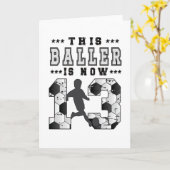 13e Birthday Gift Soccer Player 13-jarige jongen Kaart (Gele Bloem)