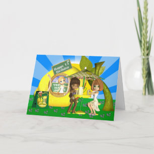 13e Birthday-kaart limonade met vrienden Kaart