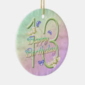 13e Birthday Rainbow Keepomwille Ornament (Rechts)