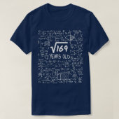 13e Birthday Square Root van 169 13 jaar oud (1) T-shirt (Design voorkant)