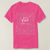 13e Birthday Square Root van 169 13 jaar oud T-shirt (Design voorkant)