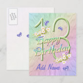 13e Briefkaart ter gelegenheid van de geboorte van (Voorkant / Achterkant)