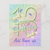 13e Briefkaart ter gelegenheid van de geboorte van (Voorkant)