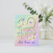 13e Briefkaart ter gelegenheid van de geboorte van (Staand voorkant)