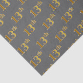 13e (dertiende) gebeurtenis grijs, Faux Gold Tissuepapier (Detail)