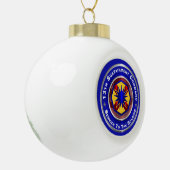 13e Duurzaamheidscommando Keramische Bal Ornament (Links)