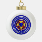 13e Duurzaamheidscommando Keramische Bal Ornament (Voorkant)