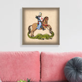 13e eeuw Saint George en de Draak Canvas Afdruk (Insitu (Woonkamer))