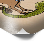 13e eeuw Saint George en de Draak Foto Afdruk (Hoek)