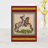 13e eeuw Saint George en de Draak Kaart (Gele Bloem)