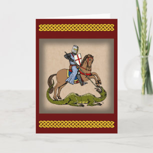 13e eeuw Saint George en de Draak Kaart