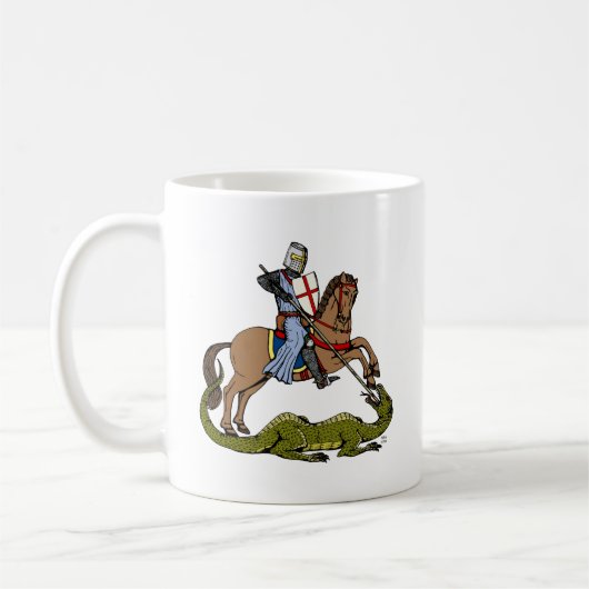 13e eeuw Saint George en de Draak Koffiemok (Links)