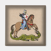 13e eeuw Saint George en de Draak Magneet (Voorkant)