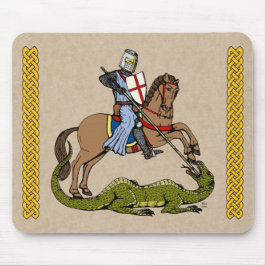 13e eeuw Saint George en de Draak Muismat