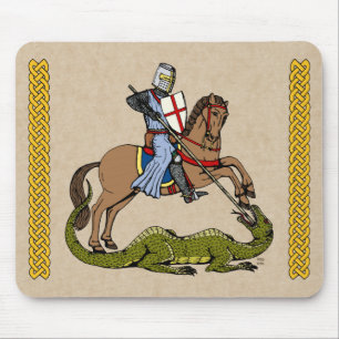 13e eeuw Saint George en de Draak Muismat