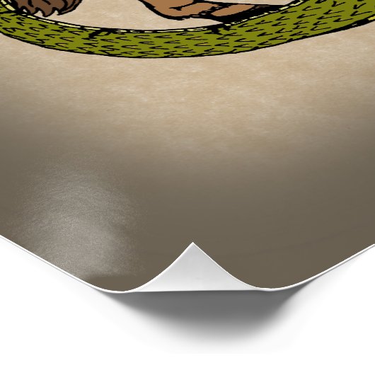 13e eeuw Saint George en de Draak Perfect Poster (Hoek)