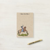 13e eeuw Saint George en de Draak Post-it® Notes (Op bureau)