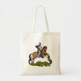 13e eeuw Saint George en de Draak Tote Bag