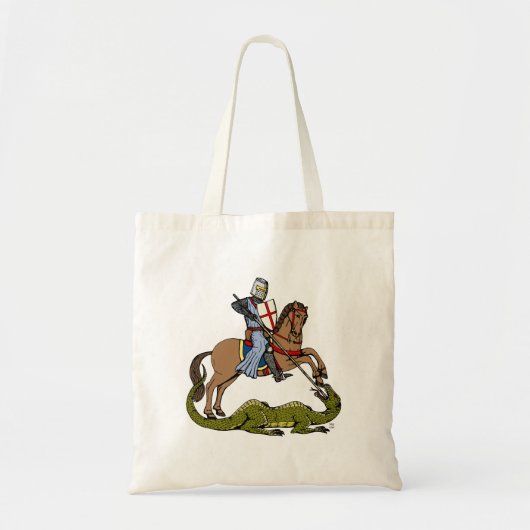13e eeuw Saint George en de Draak Tote Bag (Voorkant)