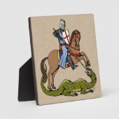 13e eeuw Saint George Fotoplaat (Voorkant)