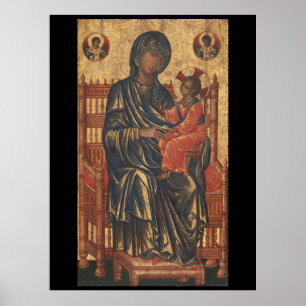 13e-eeuwse Madonna & Chil d(EXTRA GROTE 40X53) Poster