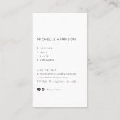 13e-eeuwse schaal Antiek dealer Antiek Store Visitekaartje (Achterkant)