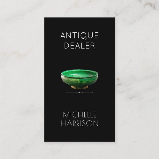 13e-eeuwse schaal Antiek dealer Antiek Store Visitekaartje (Voorkant)