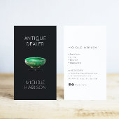 13e-eeuwse schaal Antiek dealer Antiek Store Visitekaartje