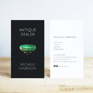 13e-eeuwse schaal Antiek dealer Antiek Store Visitekaartje