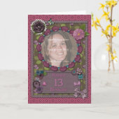 13e fotokaart voor een verjaardag kaart (Gele Bloem)